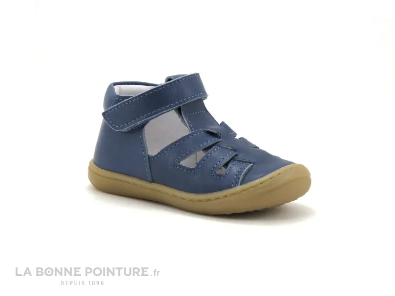 Achat chaussures Bellamy Bébé Sandale, vente Bellamy CESAR Jeans - Sandale BEBE bleue - Semelle flexible