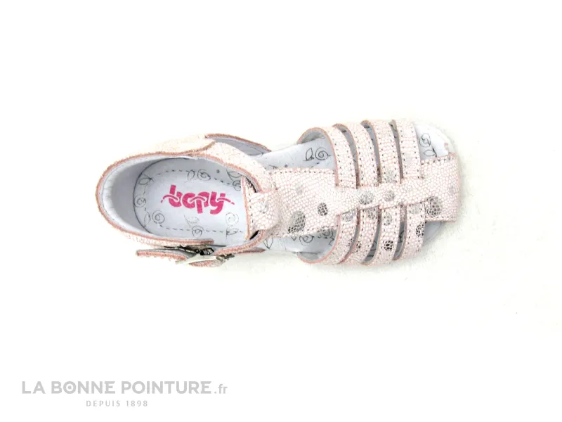 Achat chaussures Bopy Bébé Sandale, vente Bopy ZETATI Rose lezard - Sandale BEBE fille