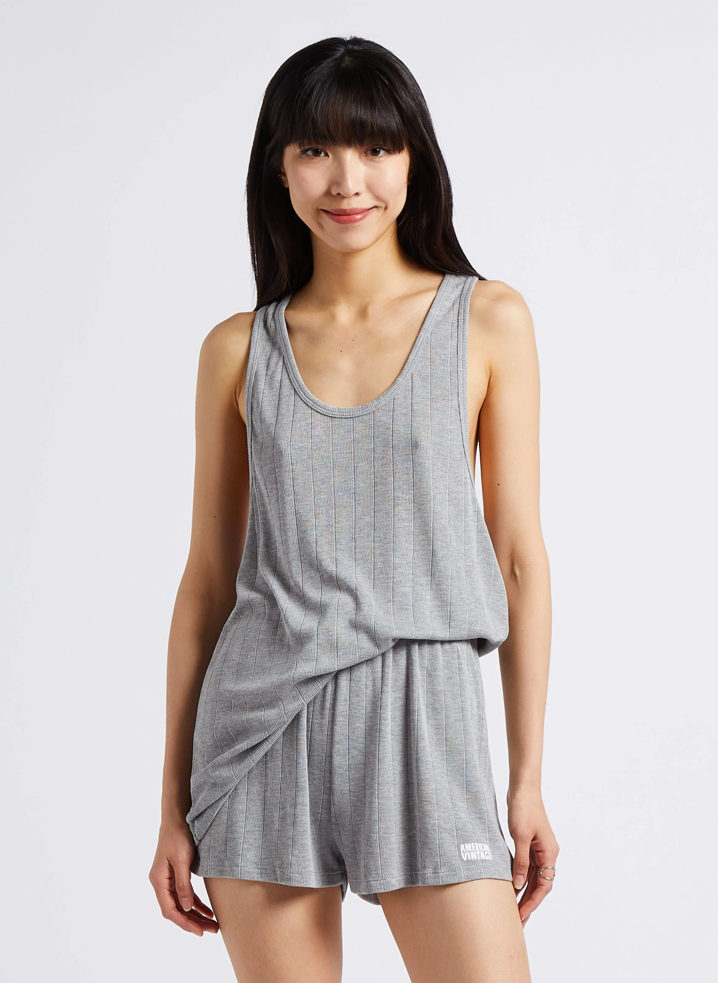 AMERICAN VINTAGE  Débardeur ajusté roabird - Gris