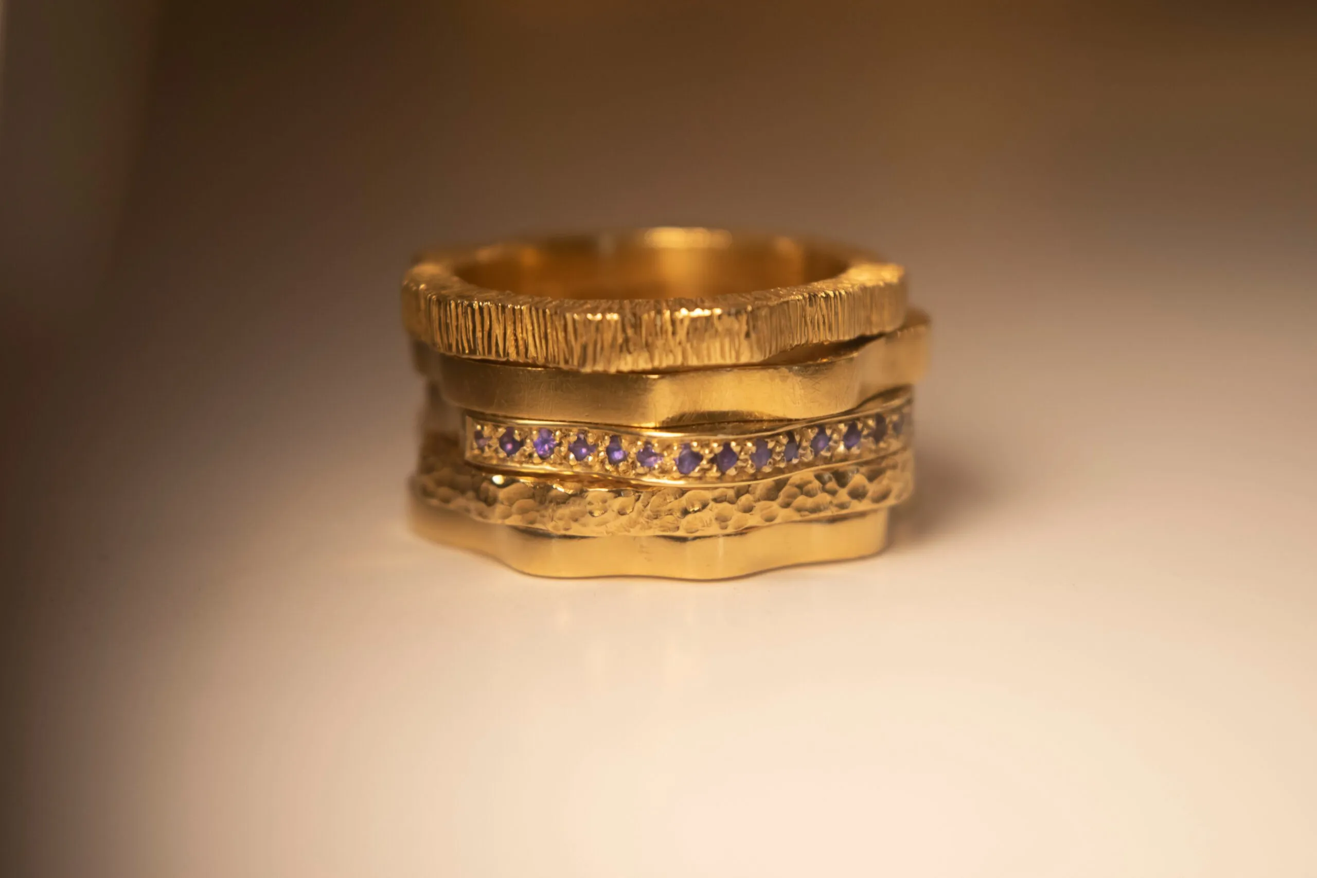Bague Océan rayures vermeil - Naya Jewelry - Marques de France