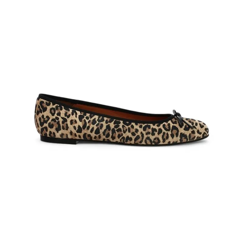 Ballerine motif Léopard grande taille femme NOEMIE