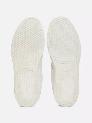 Baskets multitextures en daim | Blanc | Tommy Hilfiger