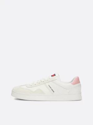 Baskets multitextures en daim | Blanc | Tommy Hilfiger