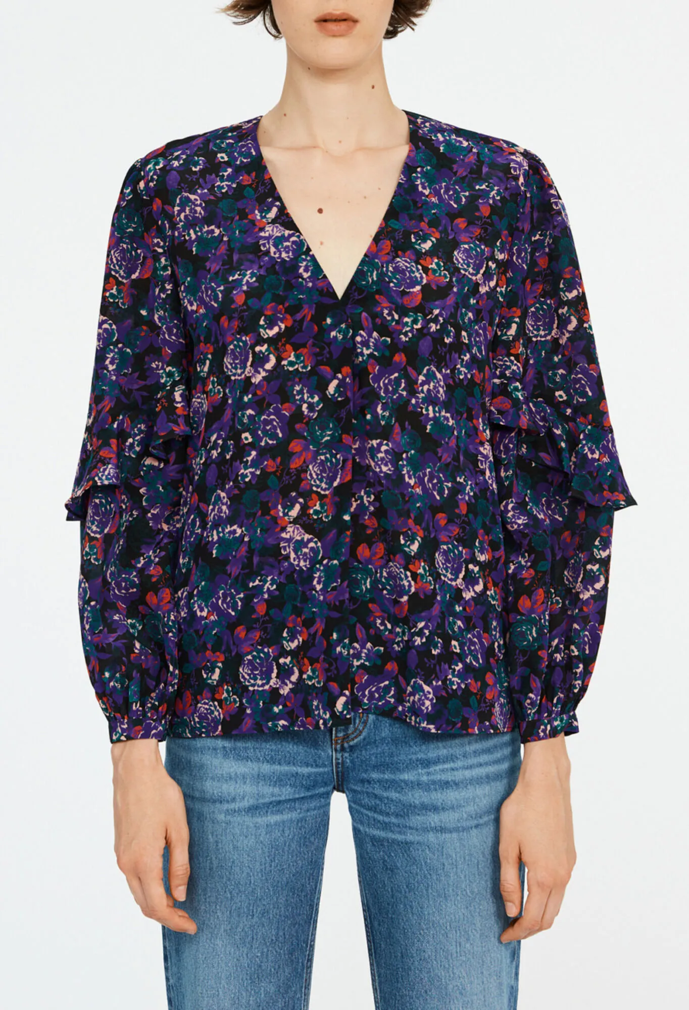 Blouse imprimé soie | Claudie FR