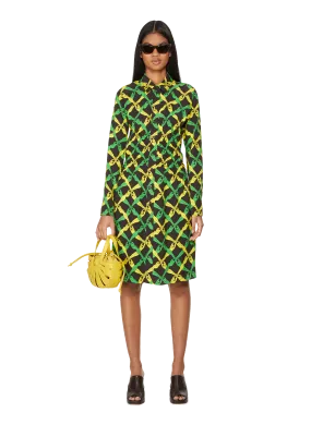 BOTTEGA VENETA  Robe imprimé fantasia - Vert
