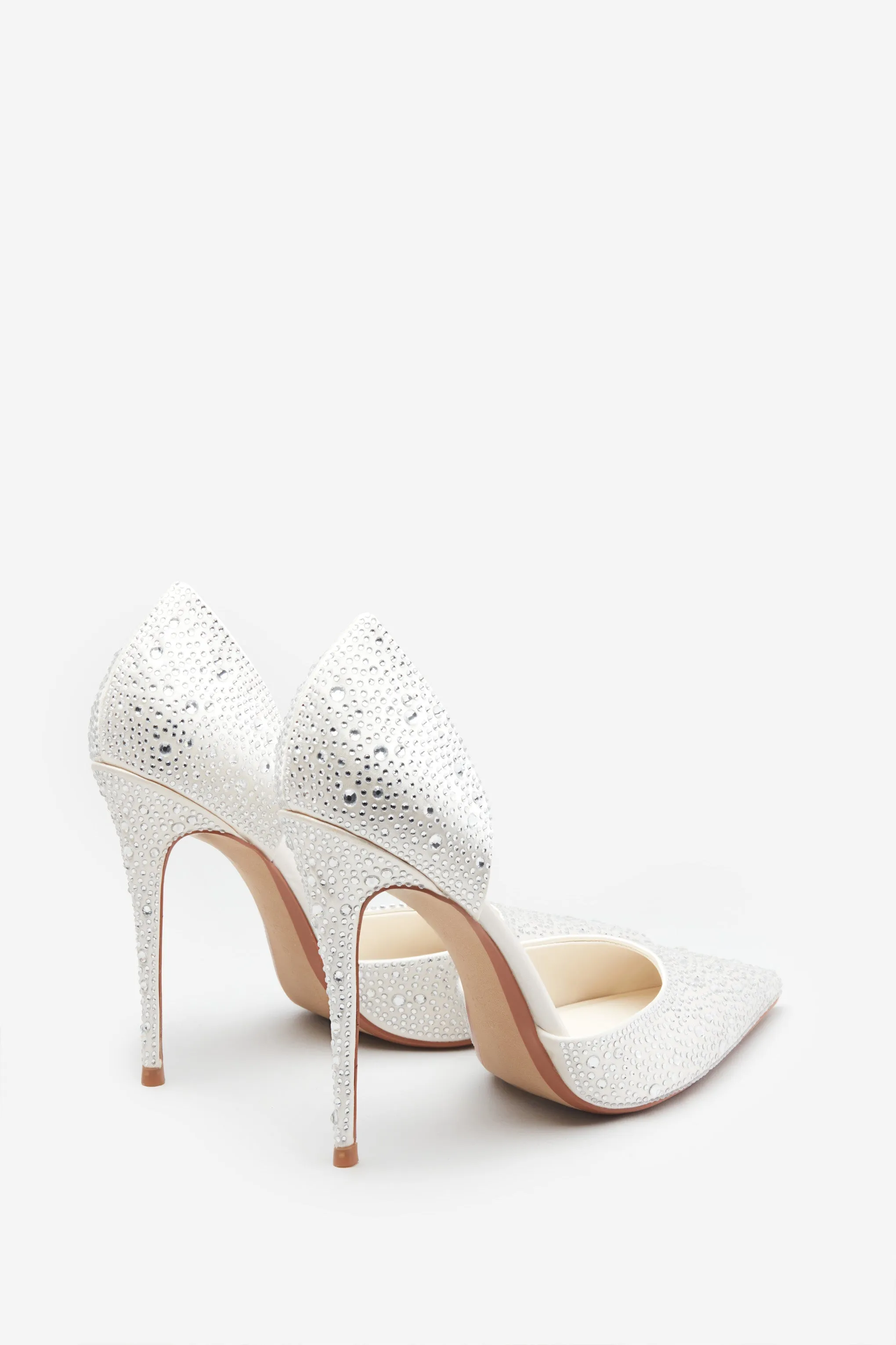 Catcher | Escarpins pointus ivoire à strass