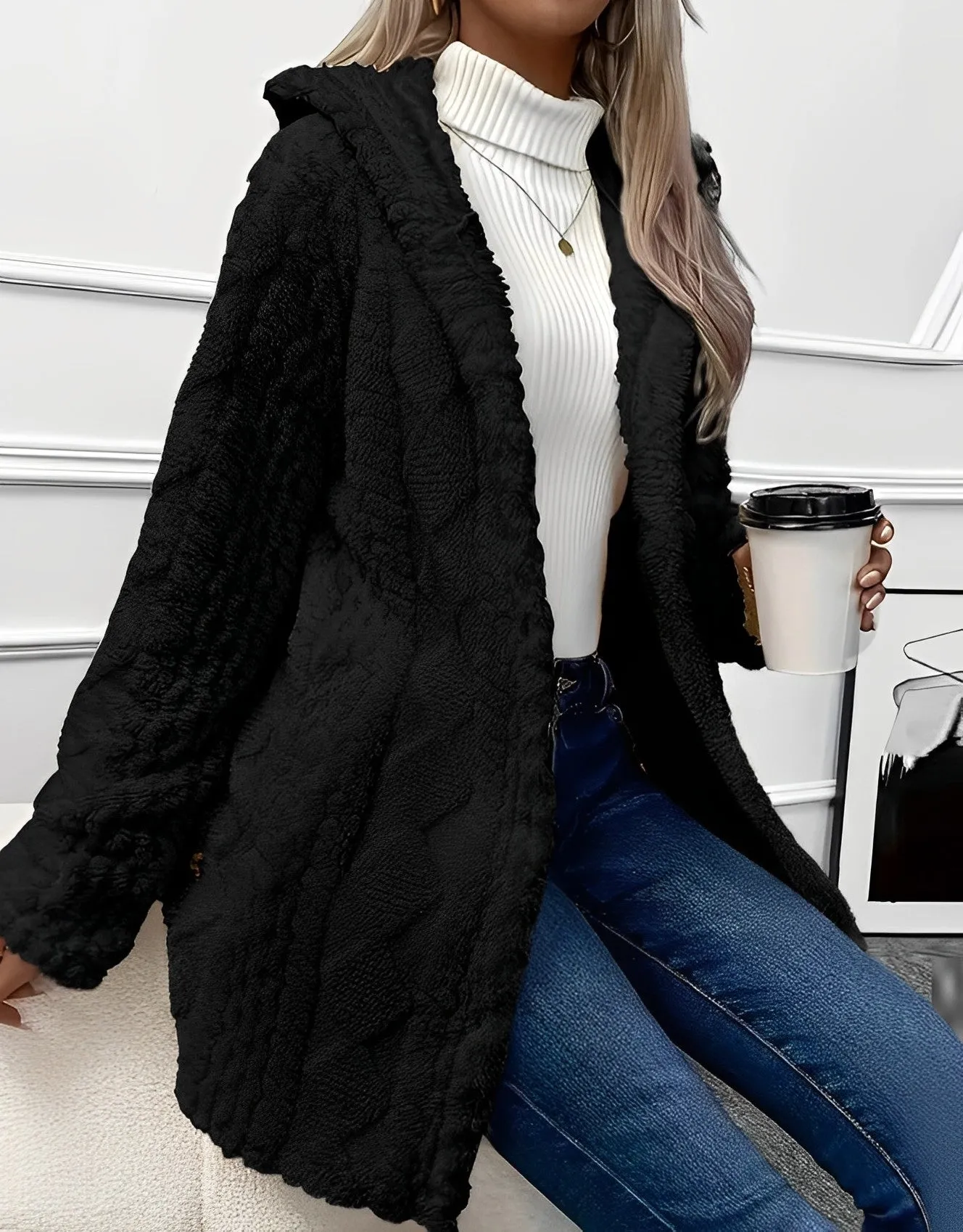 Ceara - Veste  Capuche Ample avec Boutons