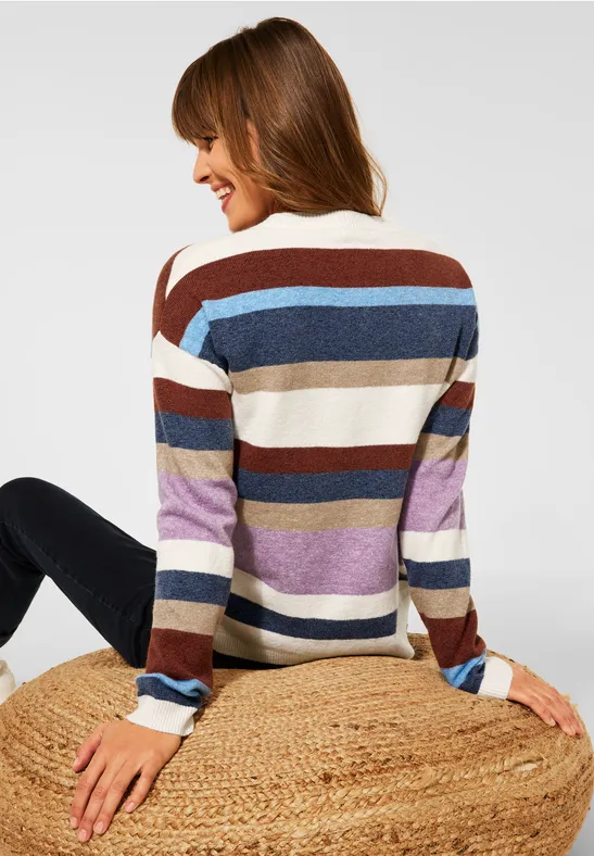 CECIL Pullover avec motif à rayures 