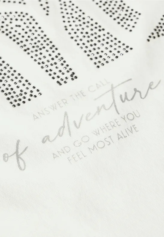 CECIL T-shirt avec motif scintillant 