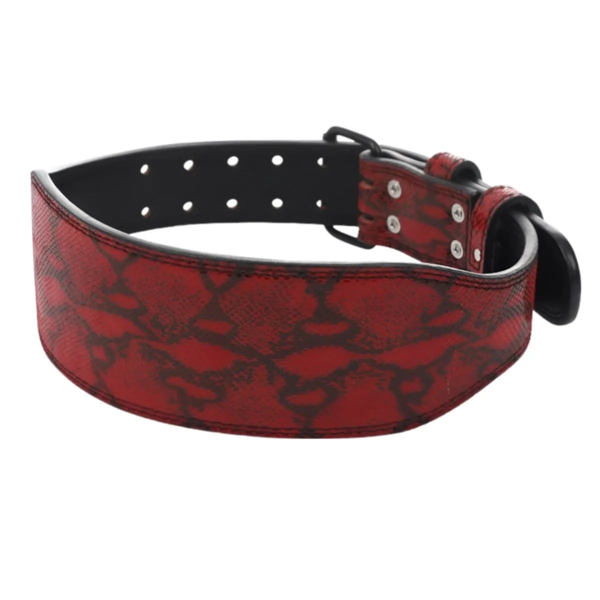Ceinture de force en cuir, aspect serpent, modèle Wilfrid