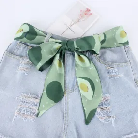 Ceinture foulard verte Menton