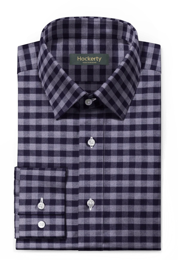 Chemise bleue à carreaux en flanelle