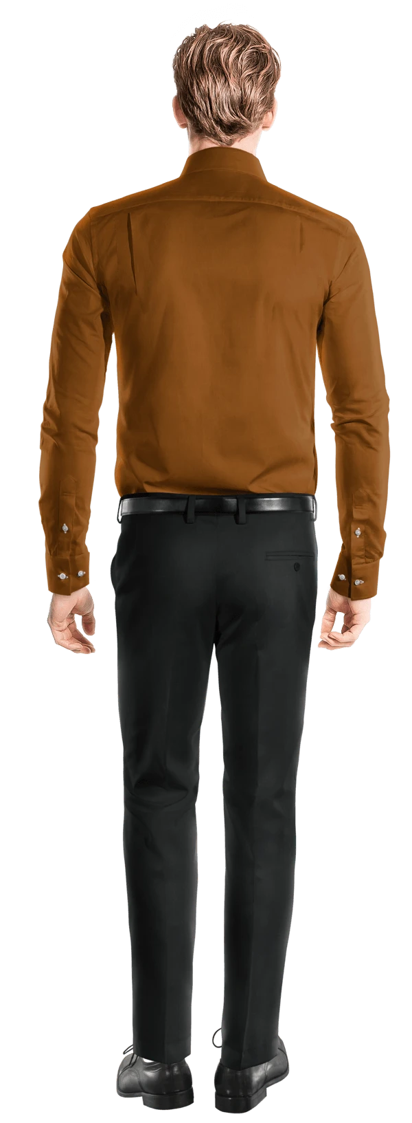 Chemise cuivre Velours Côtelé en coton