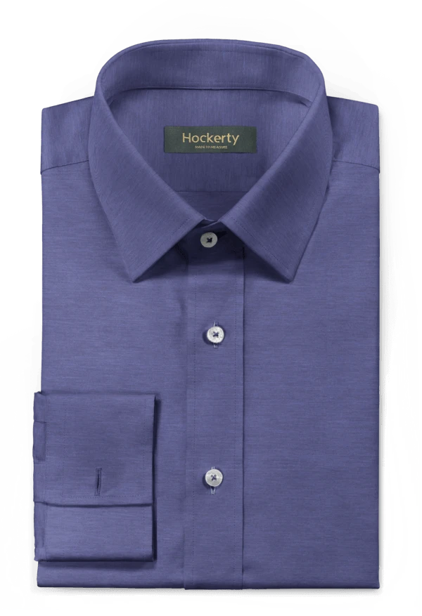Chemise mid blue poignets mousquetaires Knitted