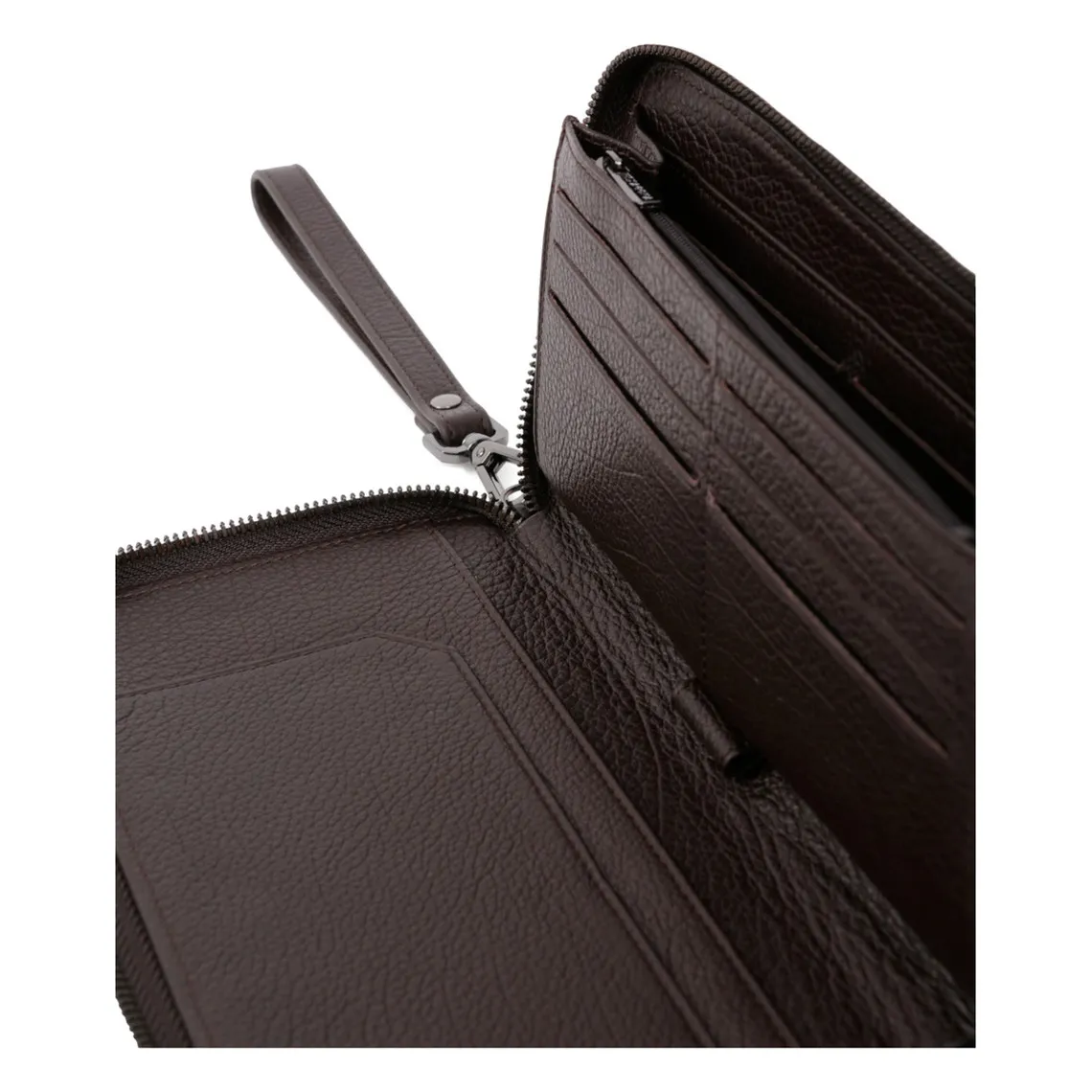 Compagnon de voyage - Stop RFID - Cuir de vachette - Marron foncé - Encore | 3 Suisses