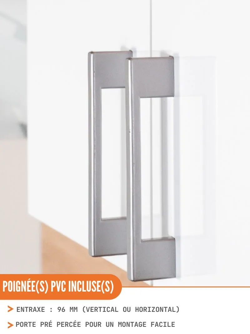 Cuisine complète ECO Blanc Brillant 240 cm