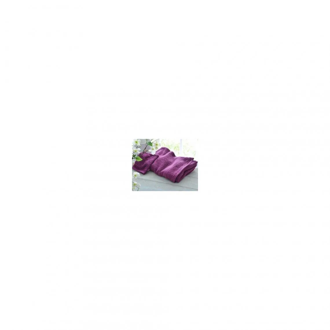 Drap De Bain Uni Lauréat 450 GM2 BECQUET - Violet | 3 Suisses