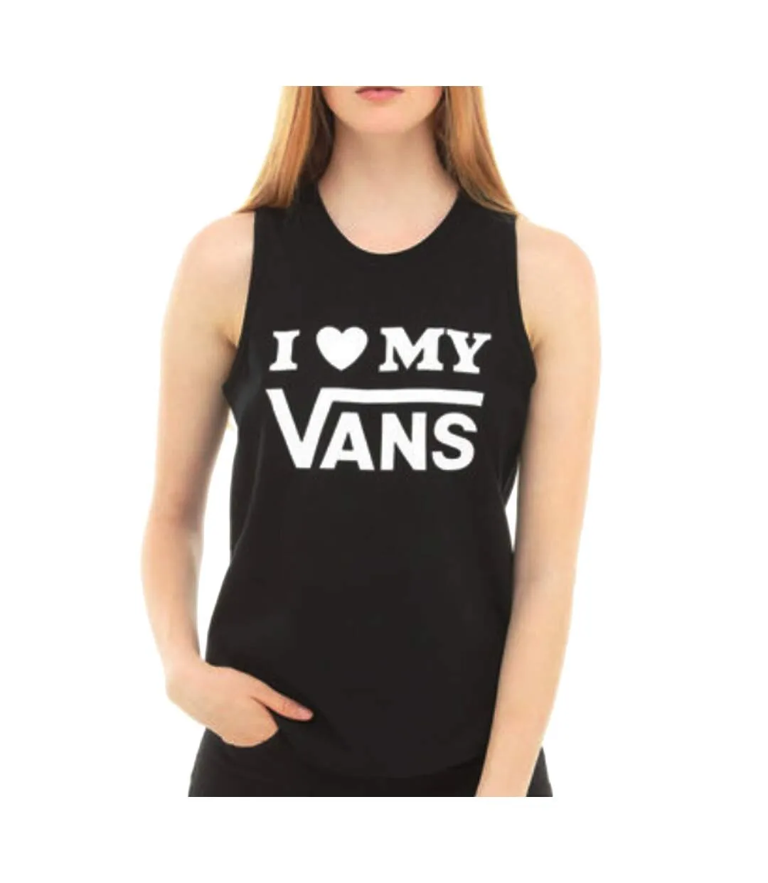 Débardeur Noir Femme Vans Love