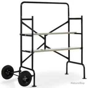 ECHAFAUDAGE MOBILE SUR ROUES L.140 XL.78XH.135 CM AVEC 2 PLATEFORMES 12526071