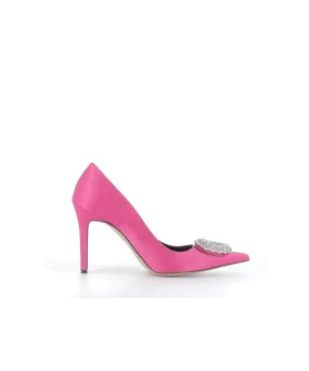 ESCARPIN TRACY24 SATIN FUXIA
