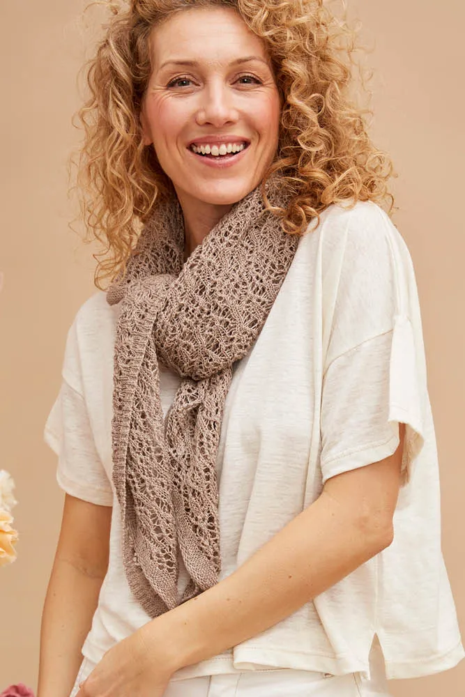 Foulard carré en lin