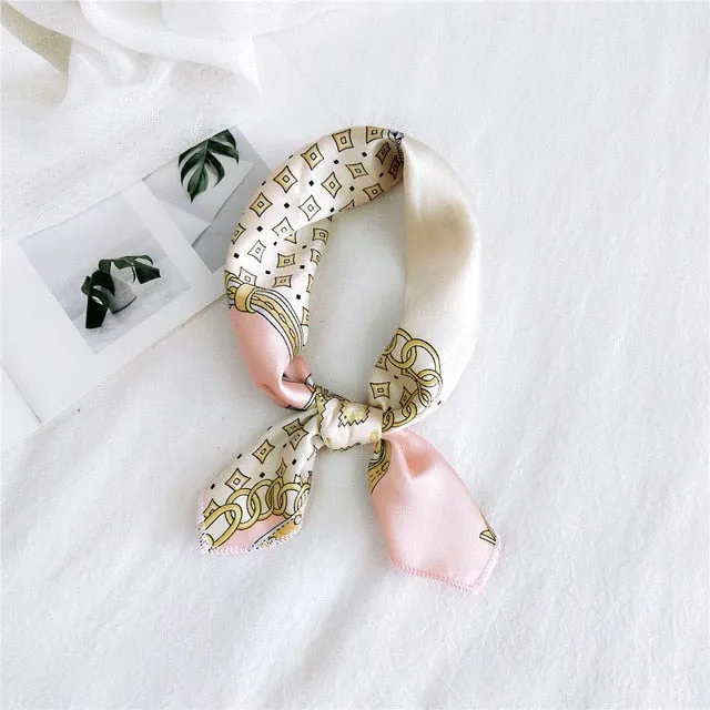 Foulard pour cheveux 50 rose - Baroque