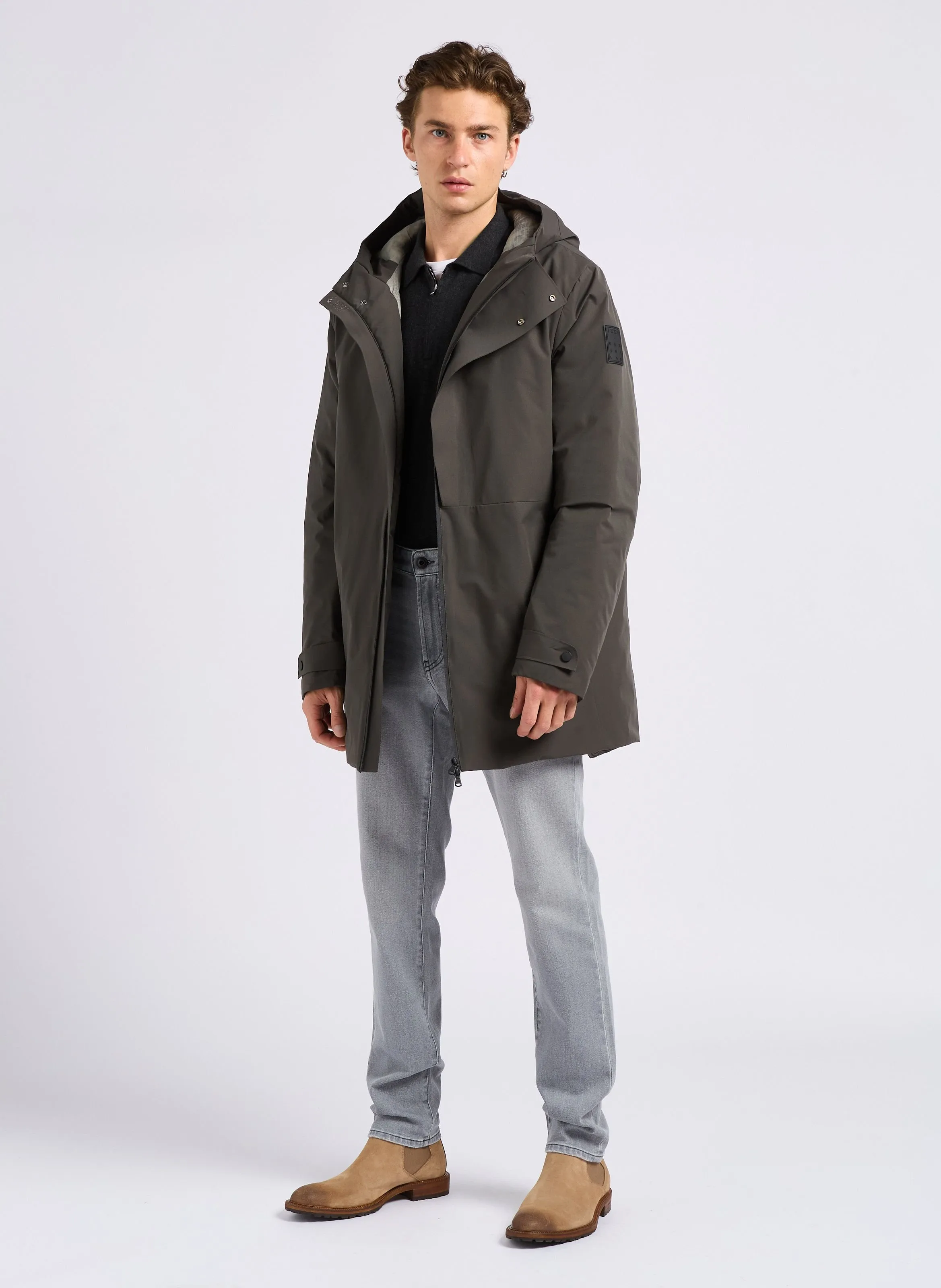 IKKS  Jean slim en coton mélangé - Gris