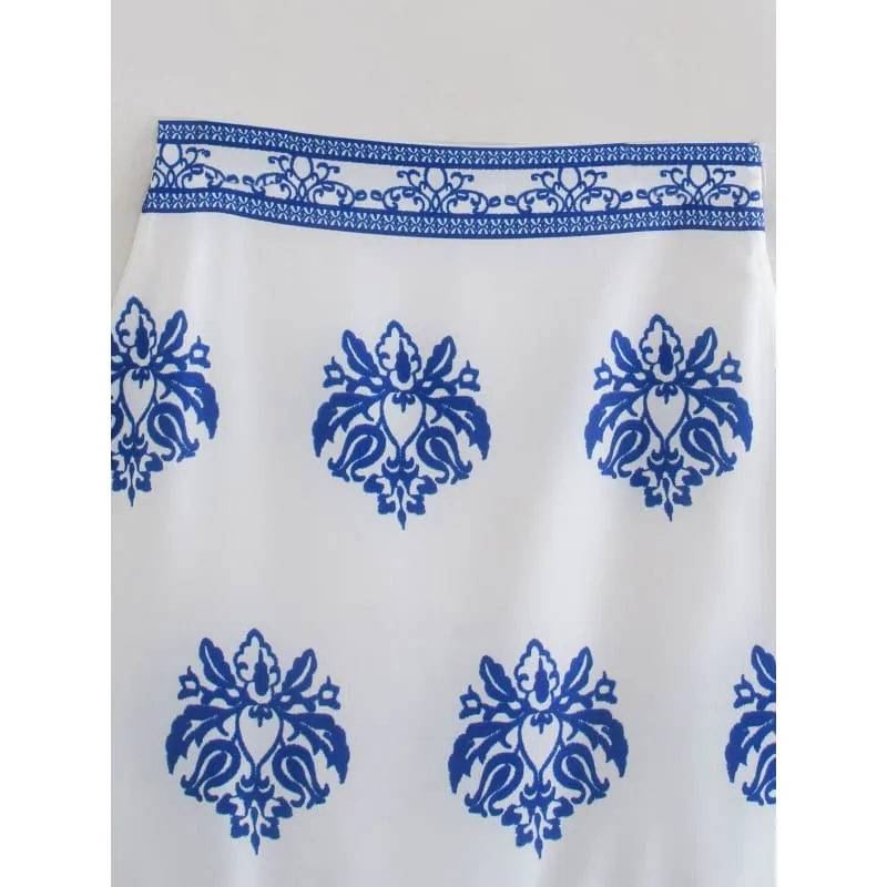 Jupe boheme blanche