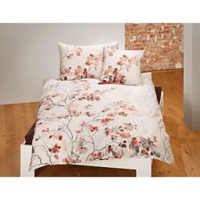 Linge de lit avec imprimé de feuilles aux coloris de terre ⋆ Lehner Versand