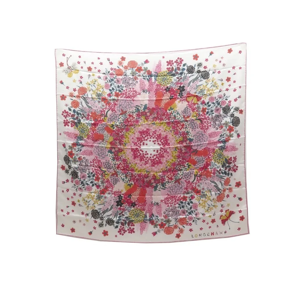LONGCHAMP FOULARDS fleurs carré 90 cm