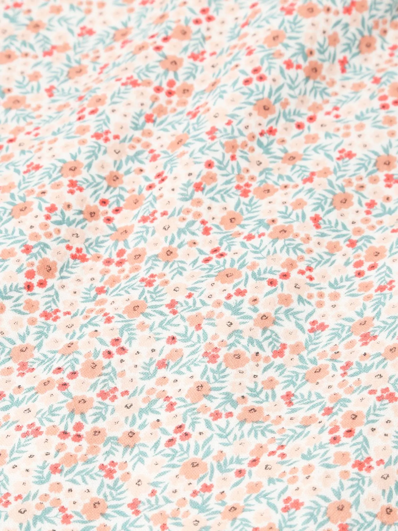 Lot de 2 langes d'emmaillotage rose/fleurs - Vertbaudet
