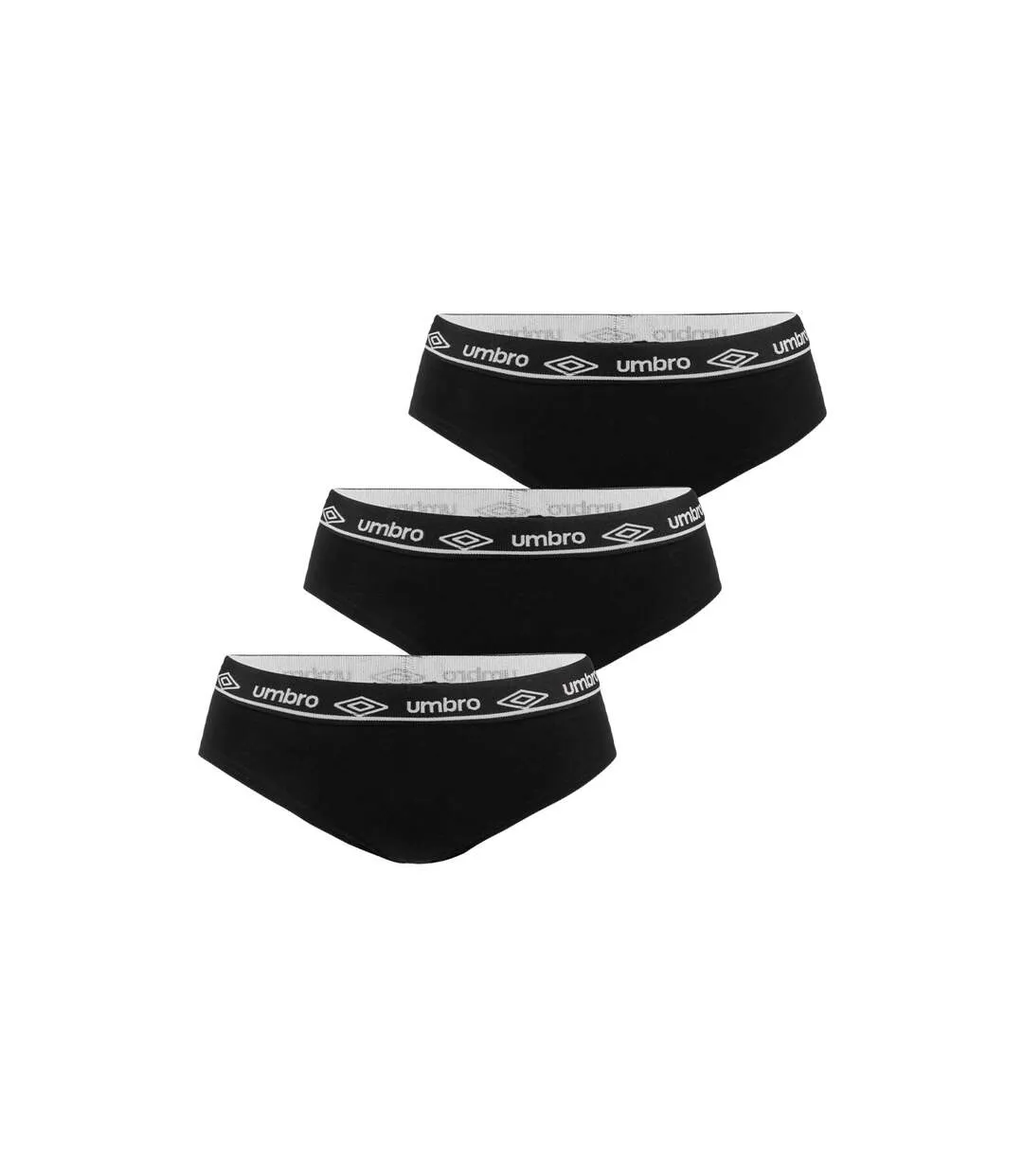 Lot de 3 Boxers coton femme Uni Umbro