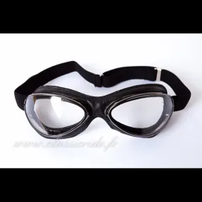 Lunettes Aviator Goggle 4602 Gun Noir, lunettes moto vintage