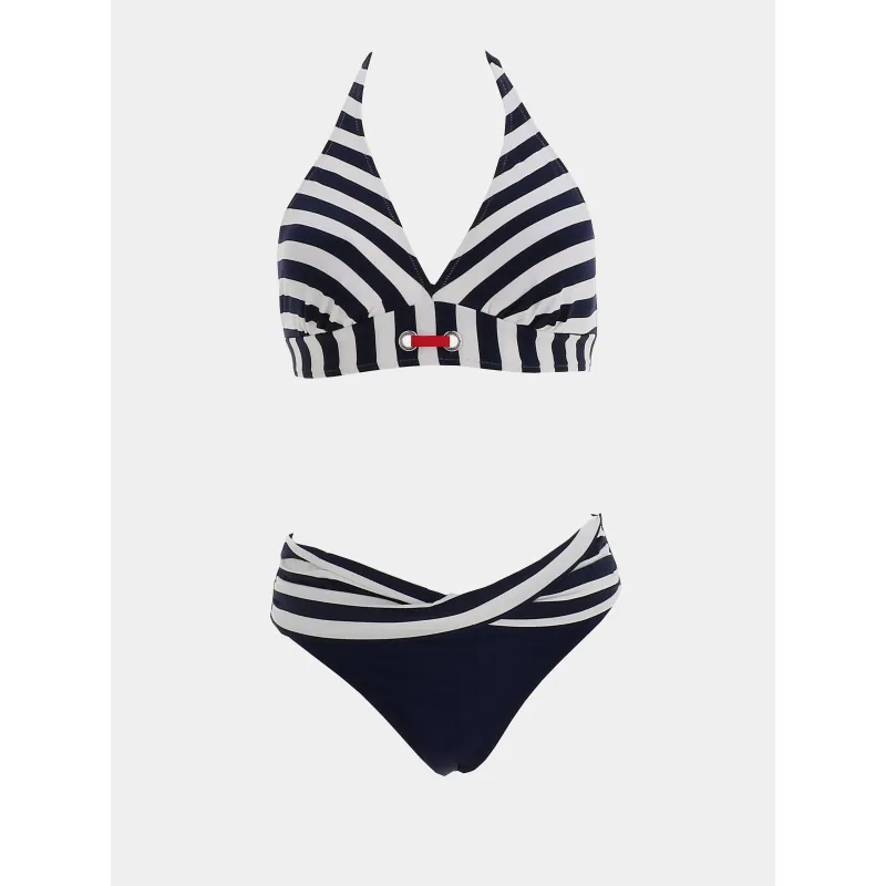 Maillot de bain 2 pièces uni vert femme - Grain De Sable | wimod
