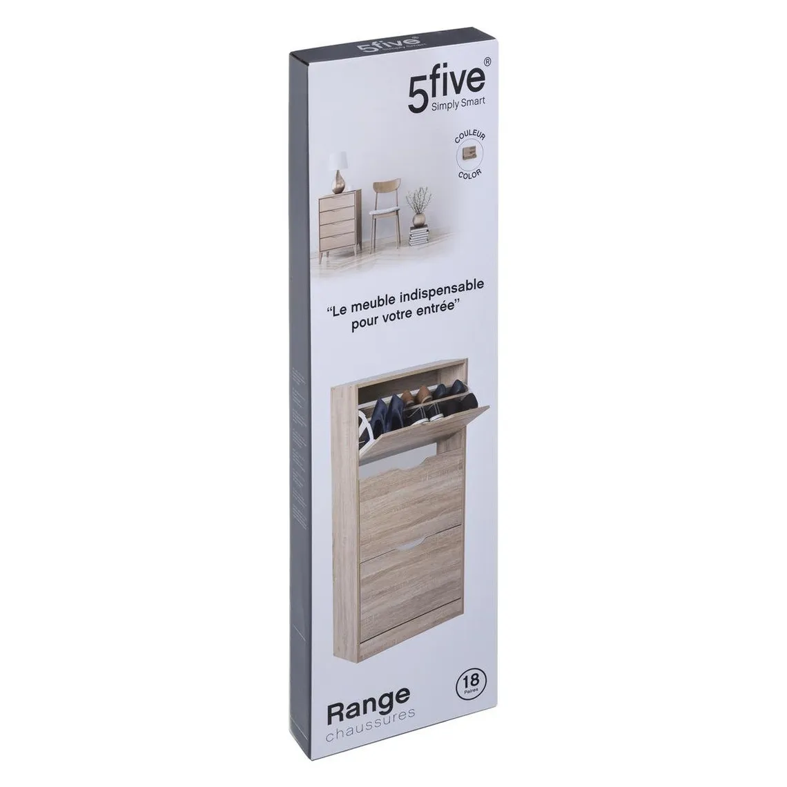 Meuble range-chaussures 3 tiroirs effet chêne gris | 3 Suisses