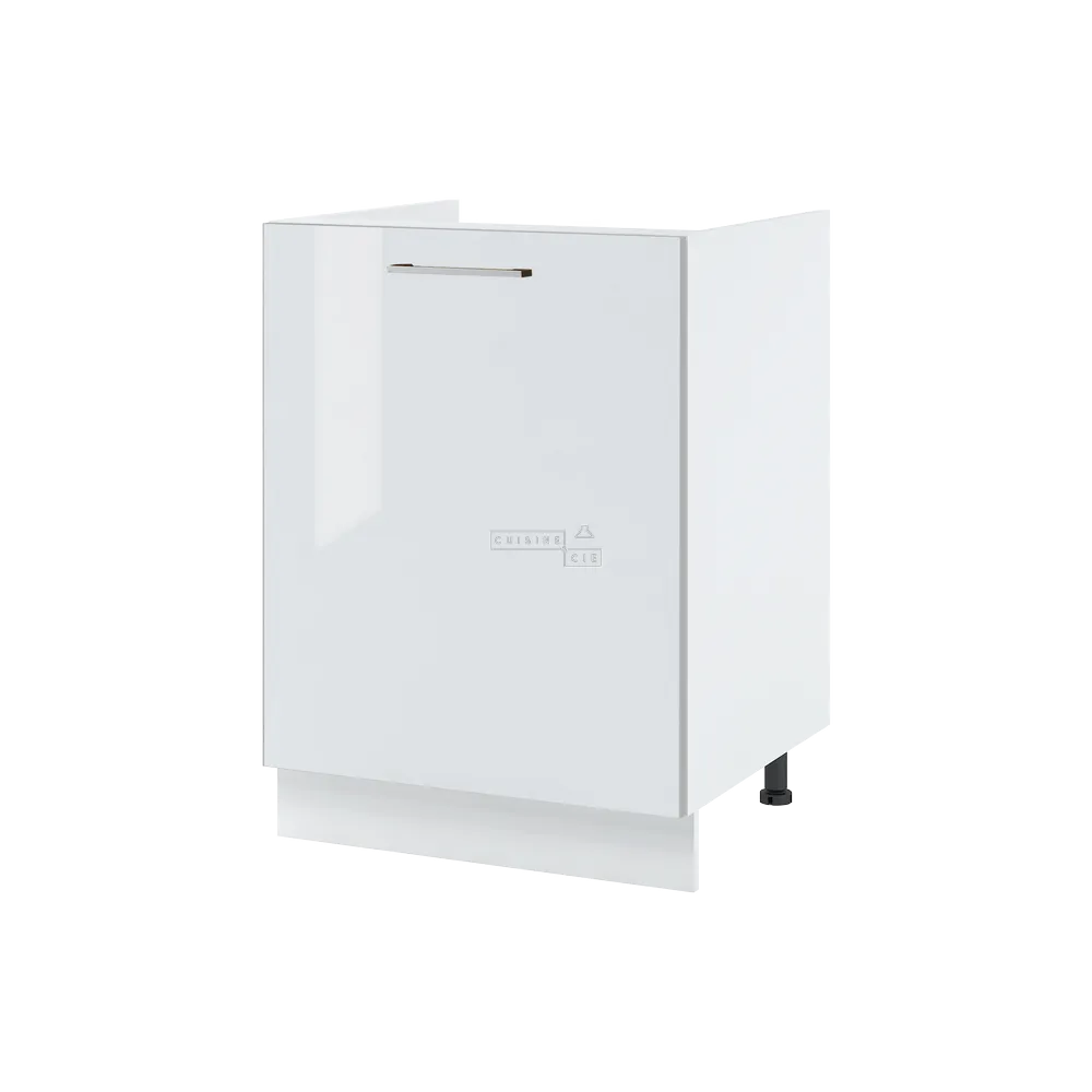 Meuble sous-évier Bellissi Blanc Brillant 1 porte L 60 cm