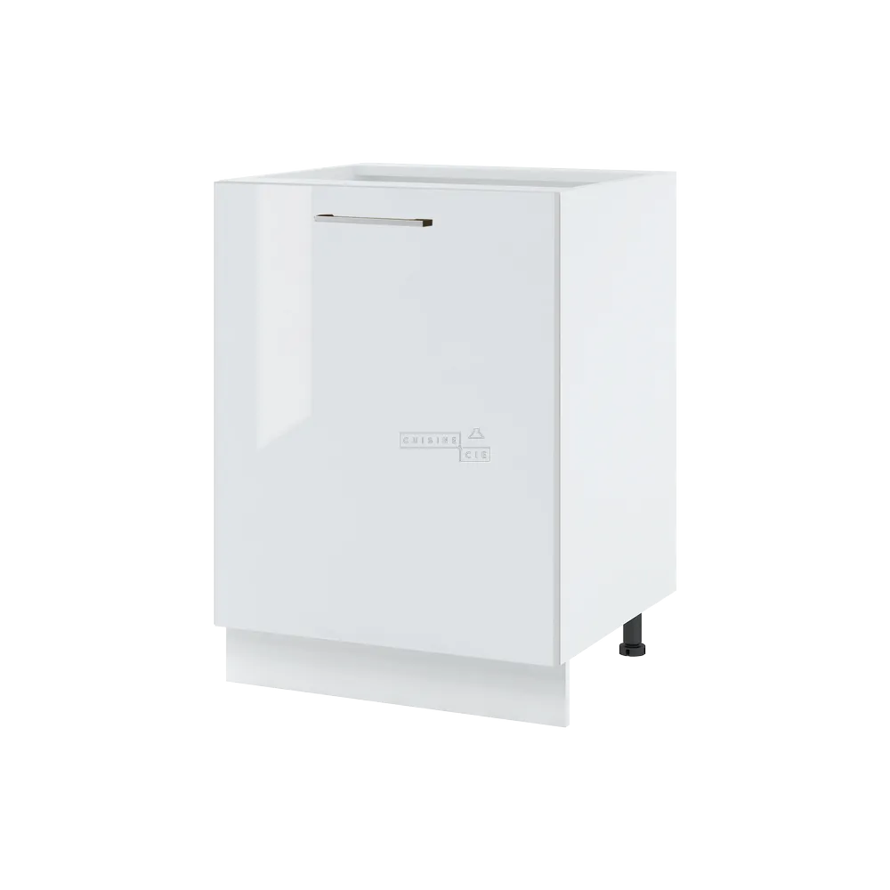 Meuble îlot de cuisine Bellissi Blanc Brillant 1 porte L 60 cm