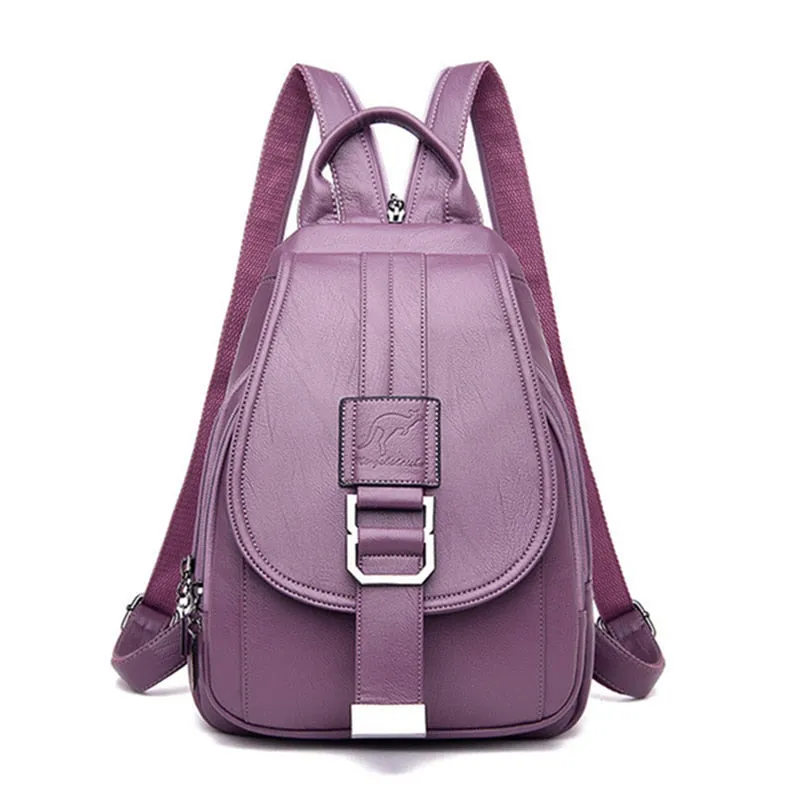 MiLola - Sac à dos élégant en cuir végétalien