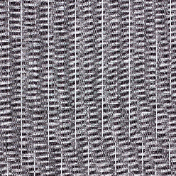 Mélange lin viscose à fines rayures – noir