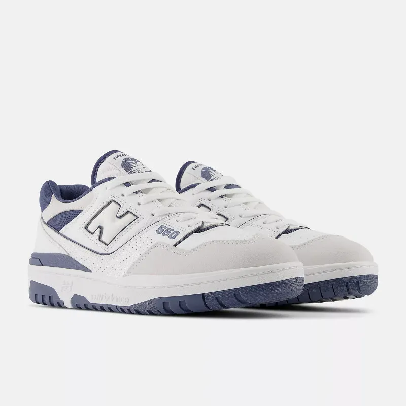 New Balance 550 - Baskets mixte - White/Vintage indigo - BB550STG