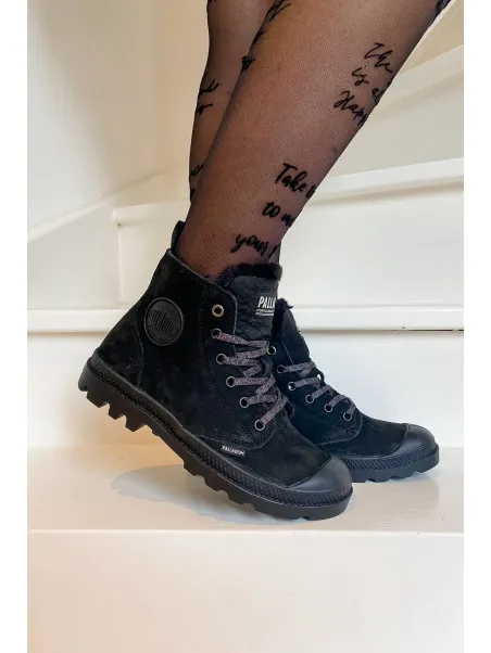 Palladium - PAMPA HI ZIP NUBUK Black
