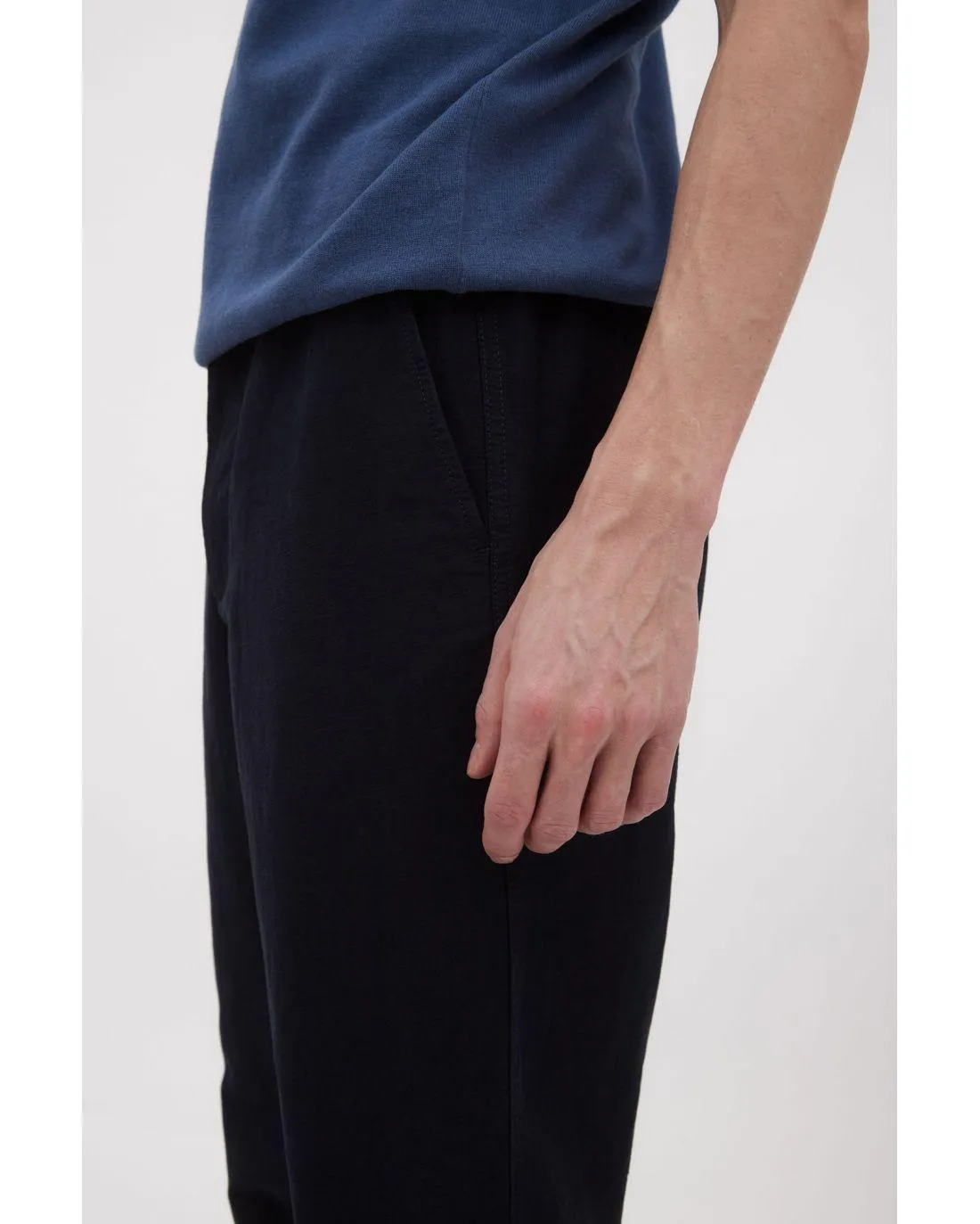 PANTALON EZRA RELAXED COTTON LINEN DARK NAVY - Norse Projects | Chez Maman Rouen
