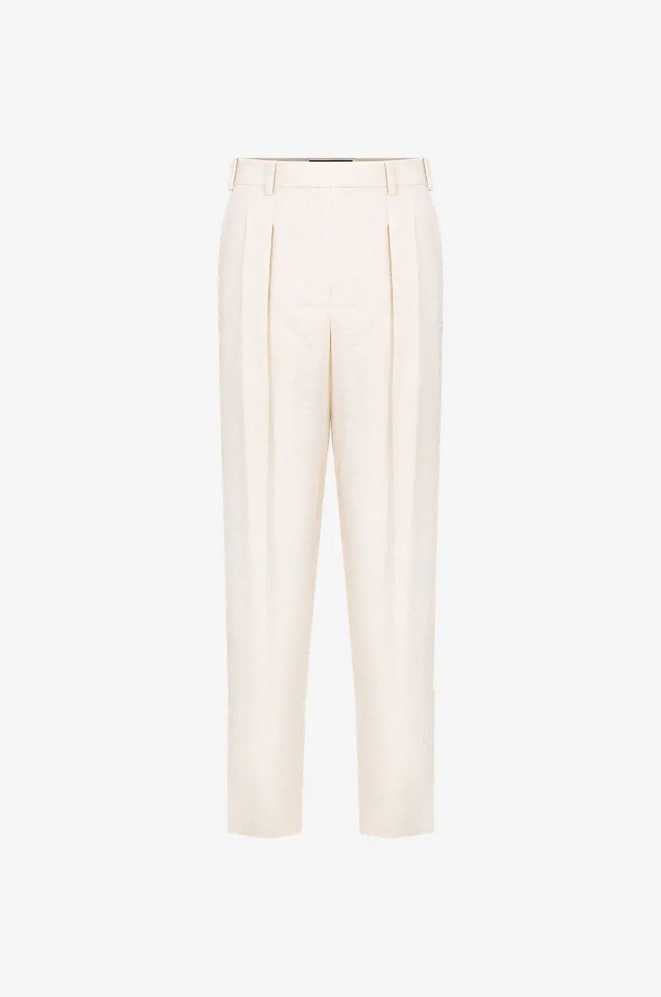 Pantalon large en sergé de soie Tarn