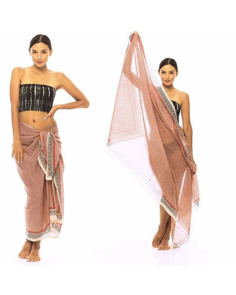 Paréo étole imprimé | Atoll Palme Paris | Zosha Collection