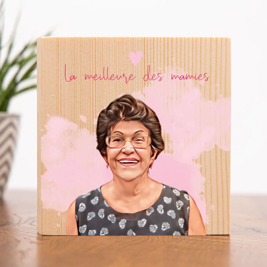 Photo sur bois personnalisée Cartoon