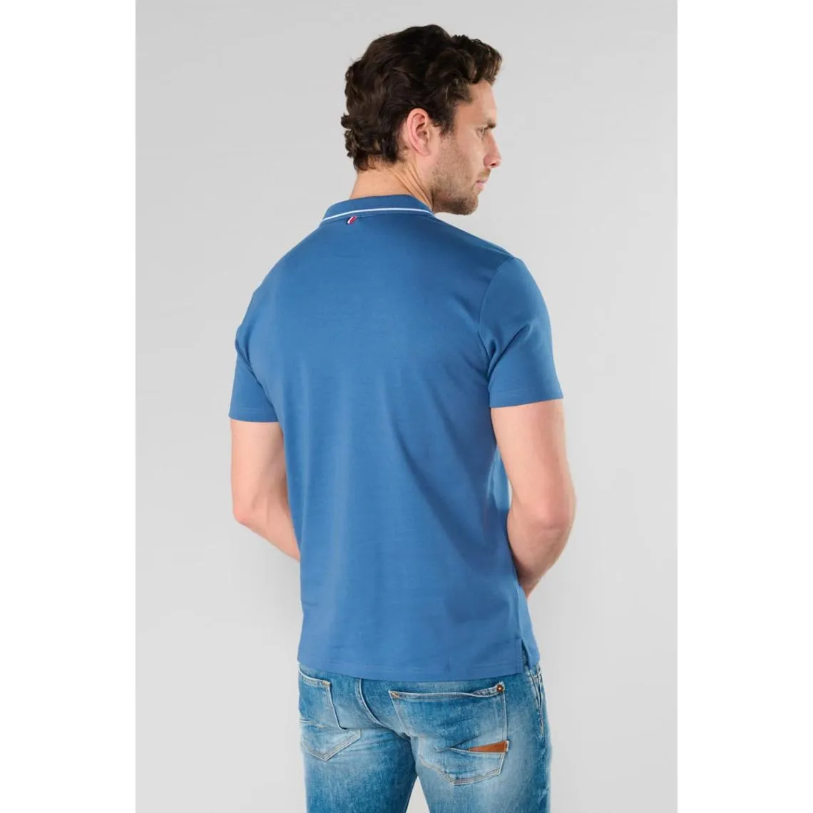Polo ARON bleu Tito en coton | 3 Suisses