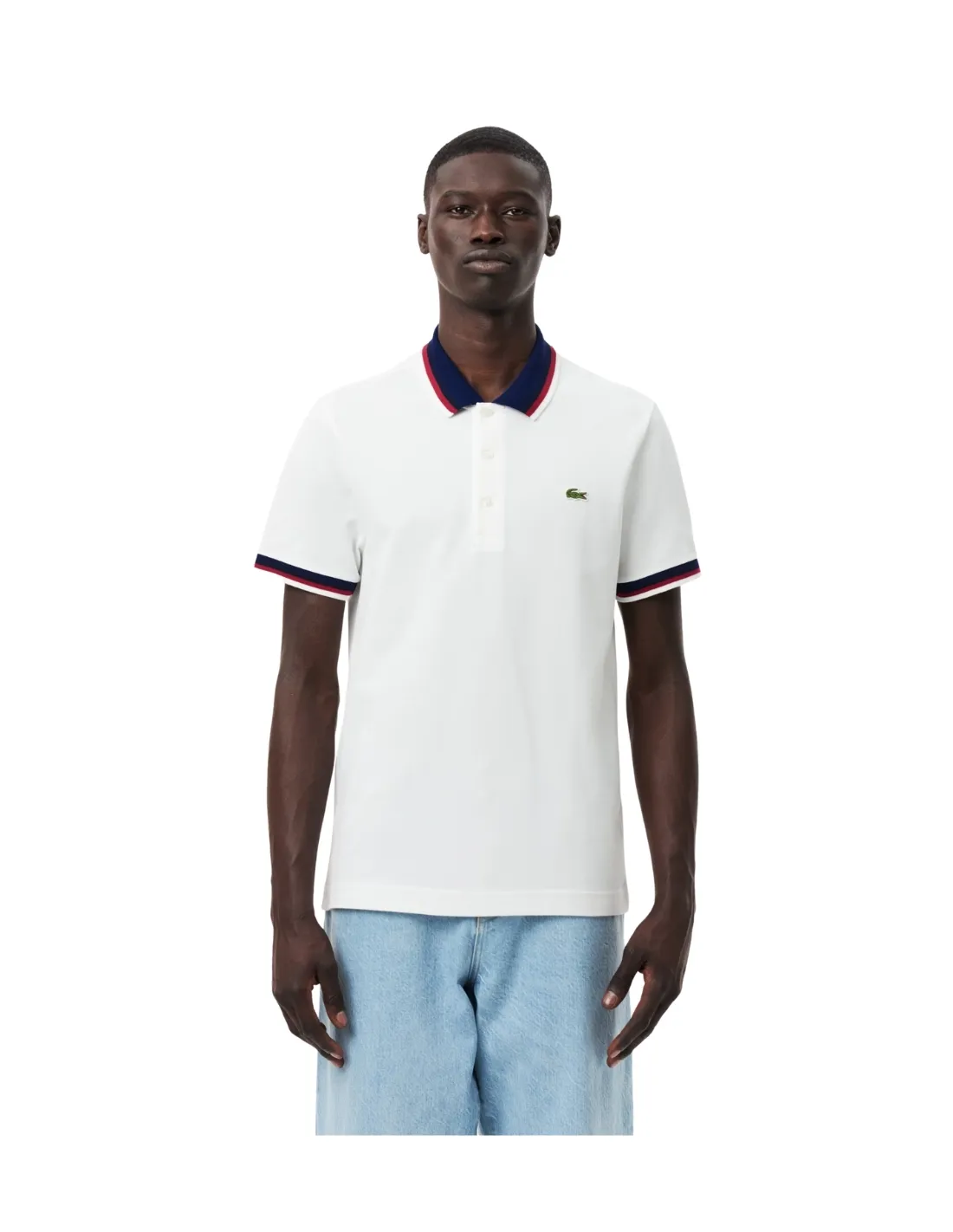 Polo homme Lacoste Ref 63191 001 Blanc