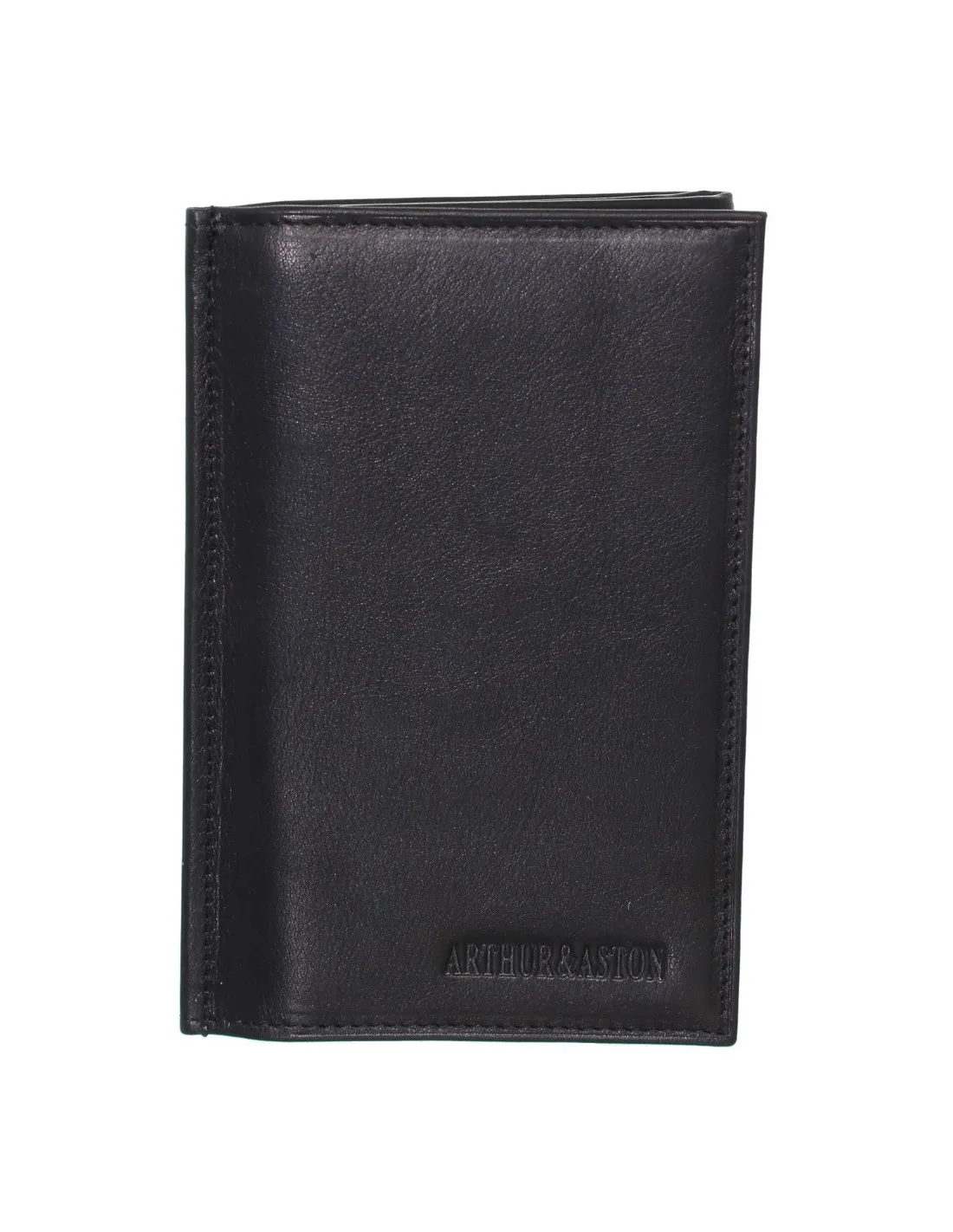 Porte-papiers Arthur et Aston en cuir ref_ast40389-a-noir-10*14.5*1