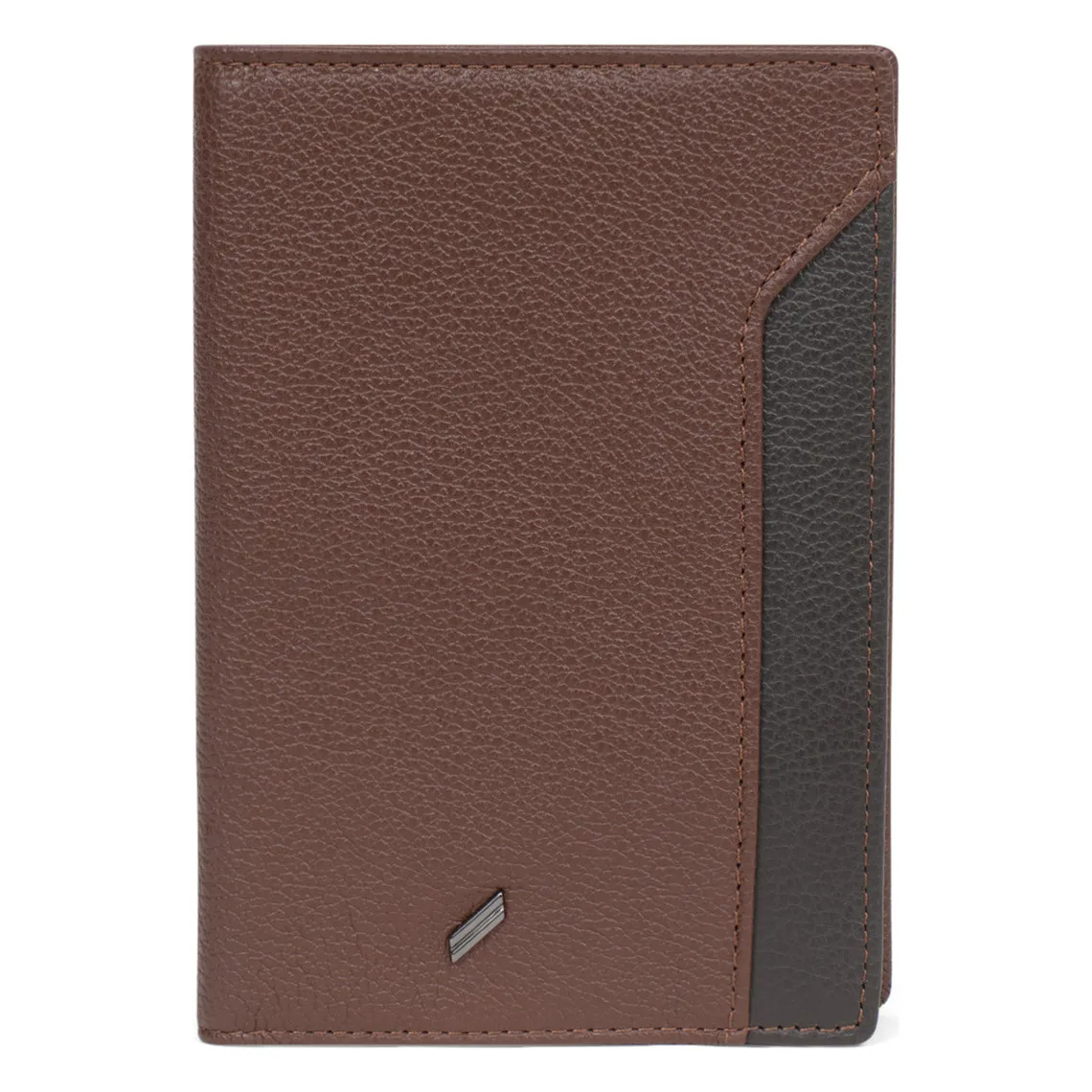 Porte-passeport Stop RFID Cuir TOGETHER Chocolat/Marron foncé Leo | 3 Suisses