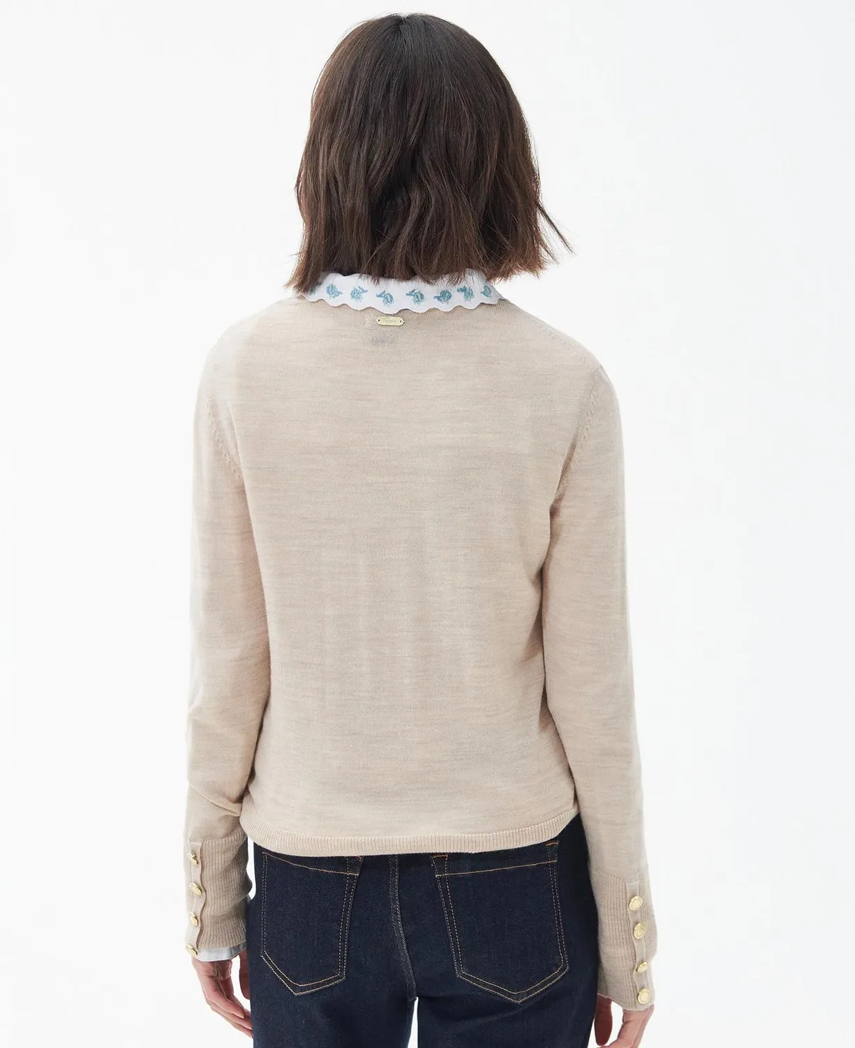 Pull Barbour Femme Ridley Knit Oatmeal
